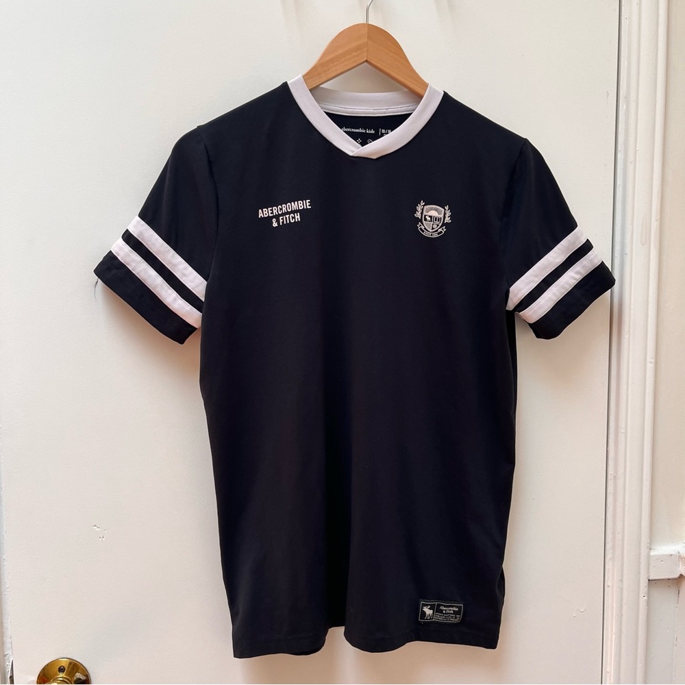 Abercrombie Kids Boy's Black Jersey Short Sleeves T-Shirt size 15/16